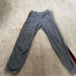 Velour kids aviator nation sweatpants